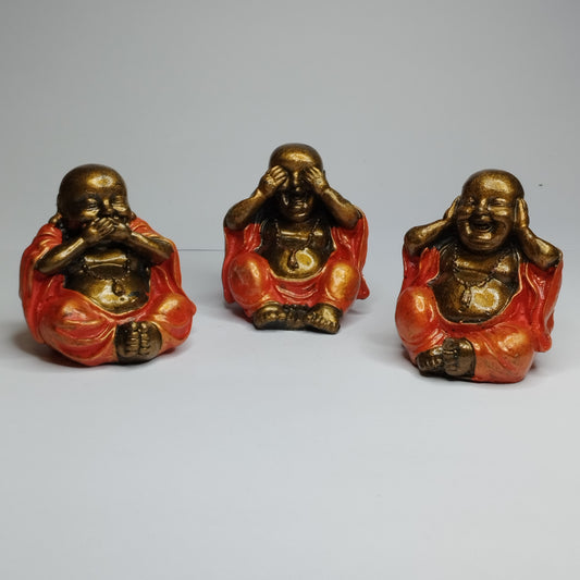 3 Budas naranjas( ver, oír y callar)